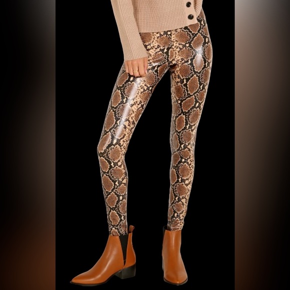 Commando Perfect Control Faux Leather Legging Snake. New without tag - Picture 3 of 8